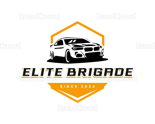 Sedan Car Driving Logo