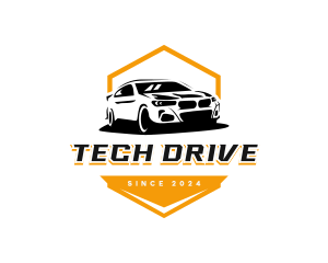 Sedan Car Driving logo design