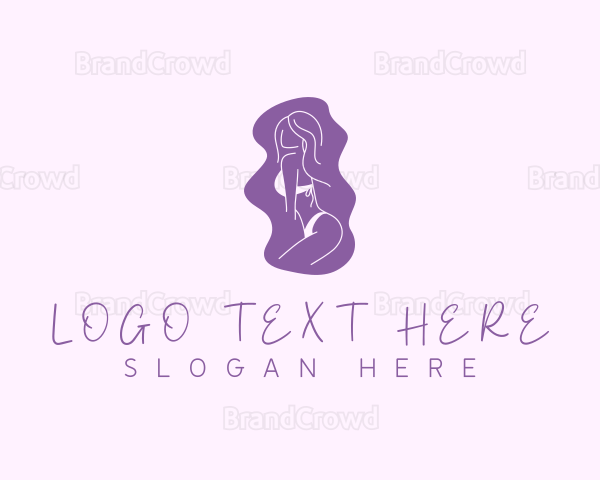 Lingerie Girl Body Logo