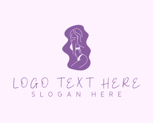 Girl - Lingerie Girl Body logo design