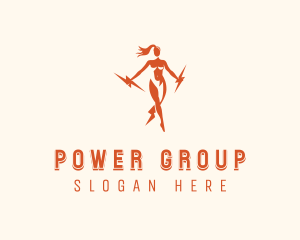 Electric Power Woman Logo
