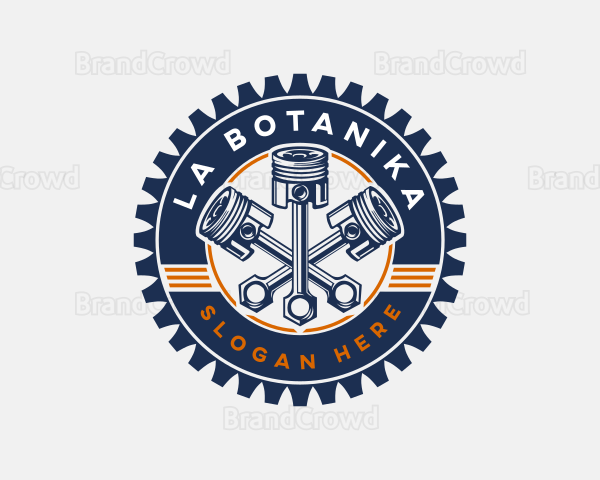 Piston Gear Engine Logo