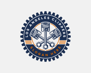 Mechanic - Piston Gear Engine logo design