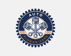 Tools - Piston Gear Engine logo design