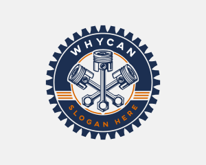Garage - Piston Gear Engine logo design