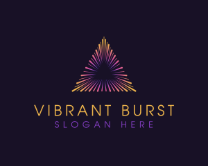 Burst - Pyramid Triangle Burst logo design
