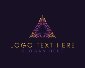 Software - Pyramid Triangle Burst logo design
