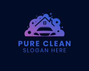 Residence Home Cleaning logo design