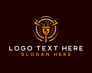 Industrial - Electricity Power Plug logo design