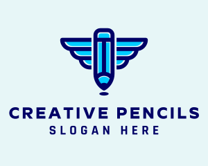 Pencil Wings Publisher logo design