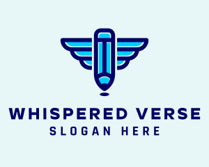 Poetry - Pencil Wings Publisher logo design