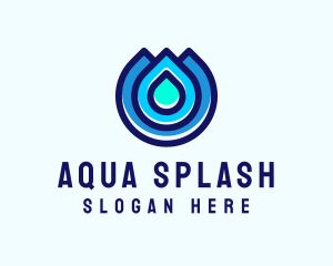 Water Droplet Wash logo design