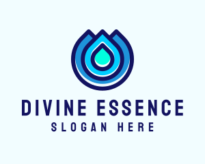 Water Droplet Wash logo design