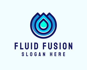 Water Droplet Wash logo design