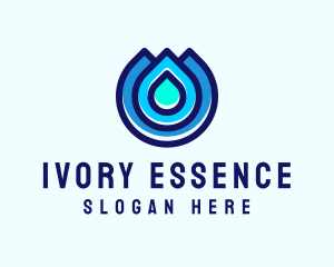 Water Droplet Wash logo design