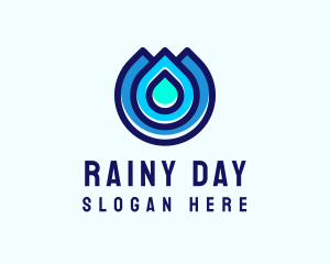 Water Droplet Wash logo design