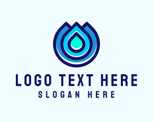 Rain - Water Droplet Wash logo design