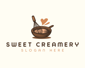 Whisk Bakery Pot logo design