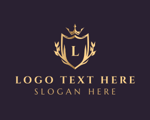 Law Firm - Royal Shield Crown logo design