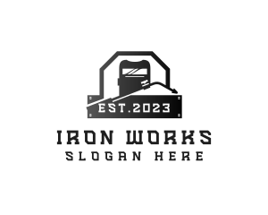 Welding Mask Iron Fabrication logo design