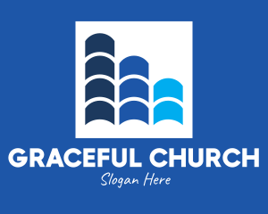 Blue Roof Tiles logo design