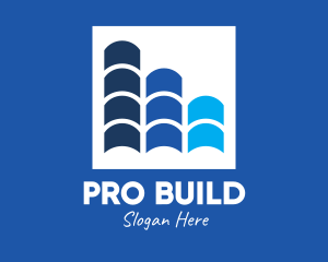 Blue Roof Tiles logo design