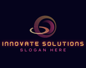 Abstract Media Startup logo design