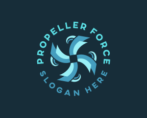 Propeller - Wind Ventilation Propeller logo design