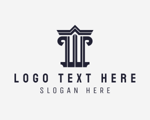 Lawyer - Architecture Building Pillar logo design