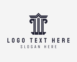 Column - Architecture Building Pillar logo design