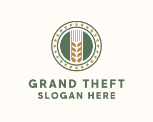 Wheat Farm Badge Logo
