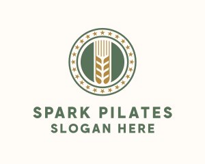 Wheat Farm Badge Logo