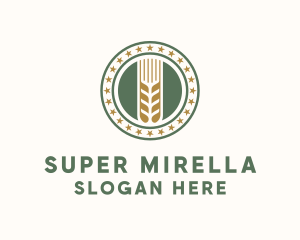 Wheat Farm Badge Logo