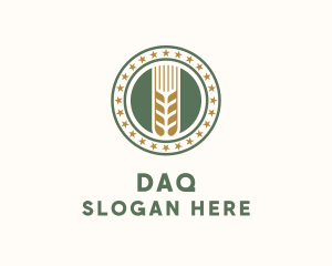 Wheat Farm Badge Logo