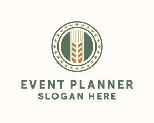 Wheat Farm Badge Logo