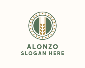 Wheat Farm Badge logo design