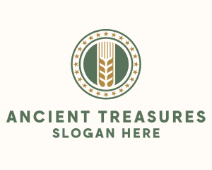 Wheat Farm Badge logo design