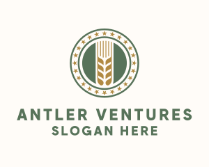 Wheat Farm Badge logo design