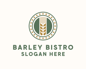 Wheat Farm Badge logo design