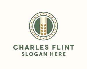 Wheat Farm Badge logo design