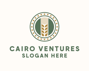 Wheat Farm Badge logo design