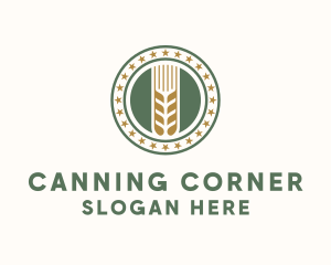 Wheat Farm Badge logo design