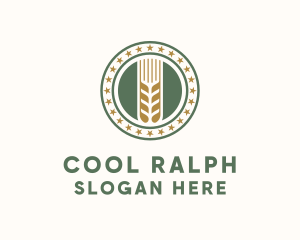 Wheat Farm Badge logo design