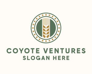 Wheat Farm Badge logo design