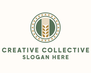 Wheat Farm Badge logo design