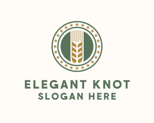 Wheat Farm Badge logo design