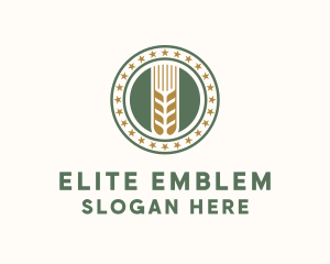 Badge - Wheat Farm Badge logo design
