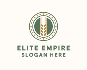 Wheat Farm Badge logo design