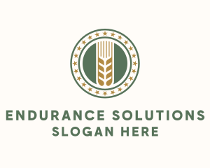 Wheat Farm Badge logo design