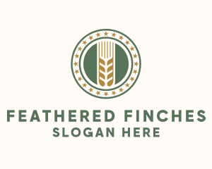 Wheat Farm Badge logo design